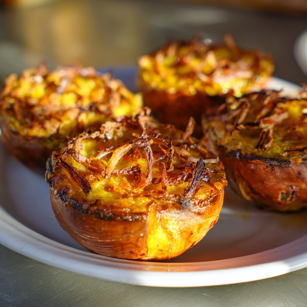 Golden-brown pan-seared scallops glistening with garlic butter alongside fresh parsley, ready to enjoy.