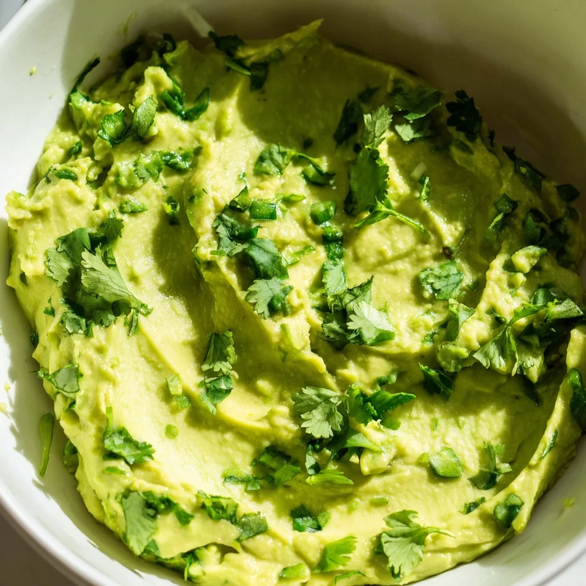 Homemade Mexican-inspired avocado lime dip ready for dipping chips, spreading on sandwiches, or topping tacos.