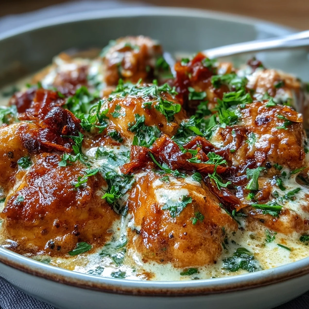Steaming Easy Chicken Curry in a skillet garnished with fresh cilantro, served alongside fluffy basmati rice.