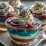 Rainbow Jello Cups for Kids