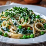 Spring Pasta Lemon Cream Peas