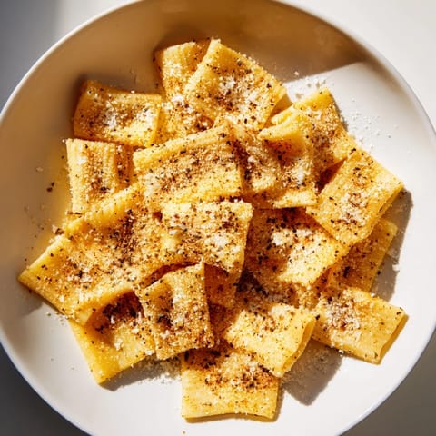 Crunchy Parmesan Pasta Chips