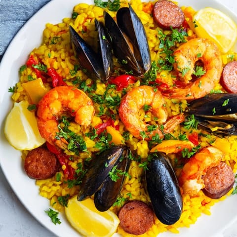 Spanish Paella Seafood Rice
