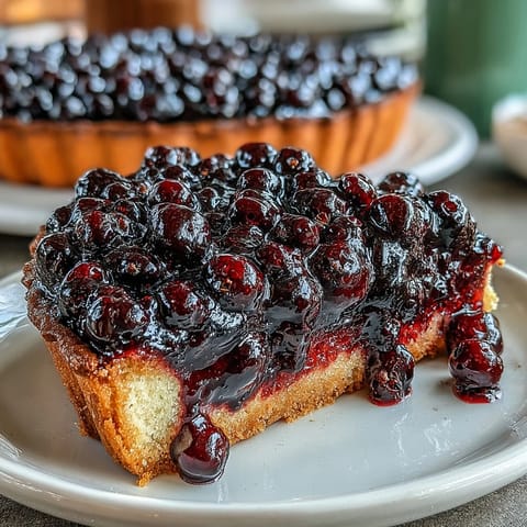 A classic French Black Currant Fruit Tart features crisp buttery crust and vibrant fresh berries ready to serve.