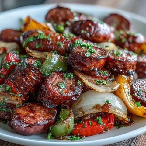 Sheet Pan Sausage Peppers