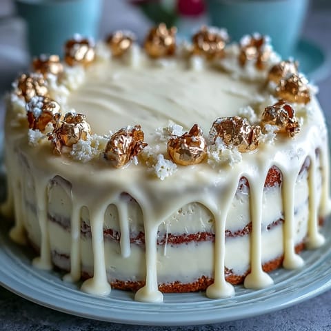 White Chocolate Drip Celebration