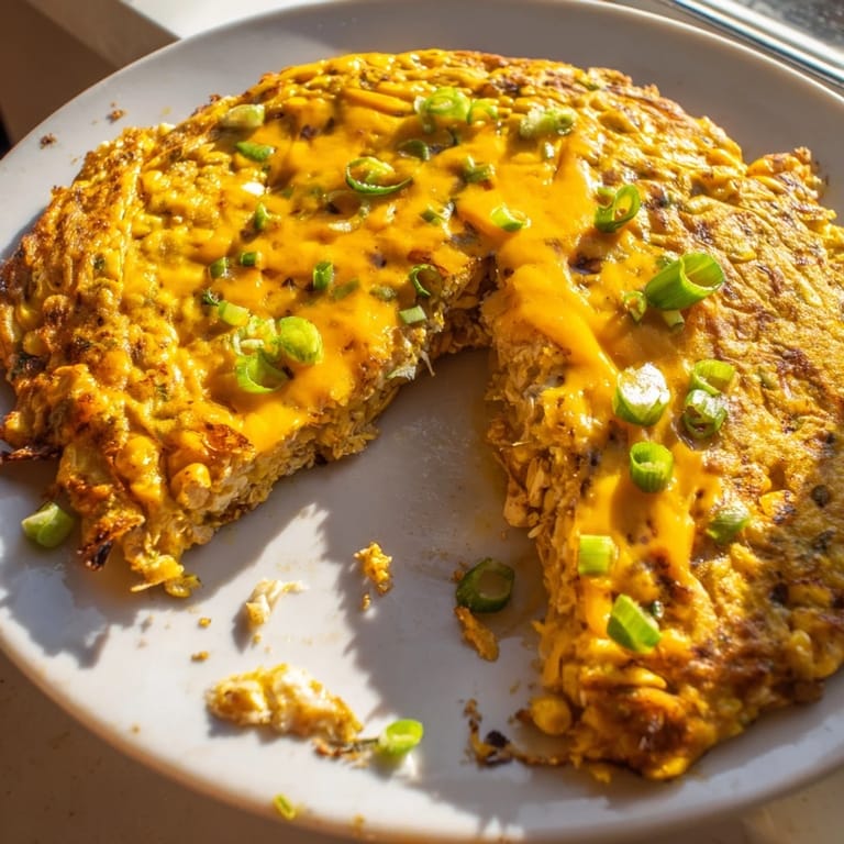 These homemade golden corn and cheddar fritters sizzle, hinting at the savory treat inside, perfect snack.