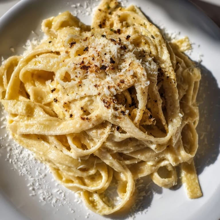 Tender pasta swimming in a luscious Parmesan cream sauce, this easy Creamy Alfredo Pasta is ready fast.