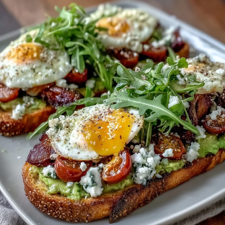 Customizable Avocado Toast Board with Toppings, arranged on a rustic platter with sliced radishes, cherry tomatoes, and crumbled cheese for a fresh brunch spread.