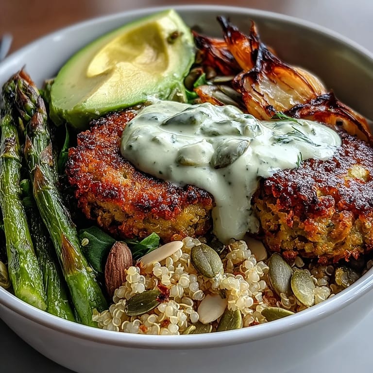 A colorful and fresh Spring Buddha Bowl perfect for a healthy weeknight meal.