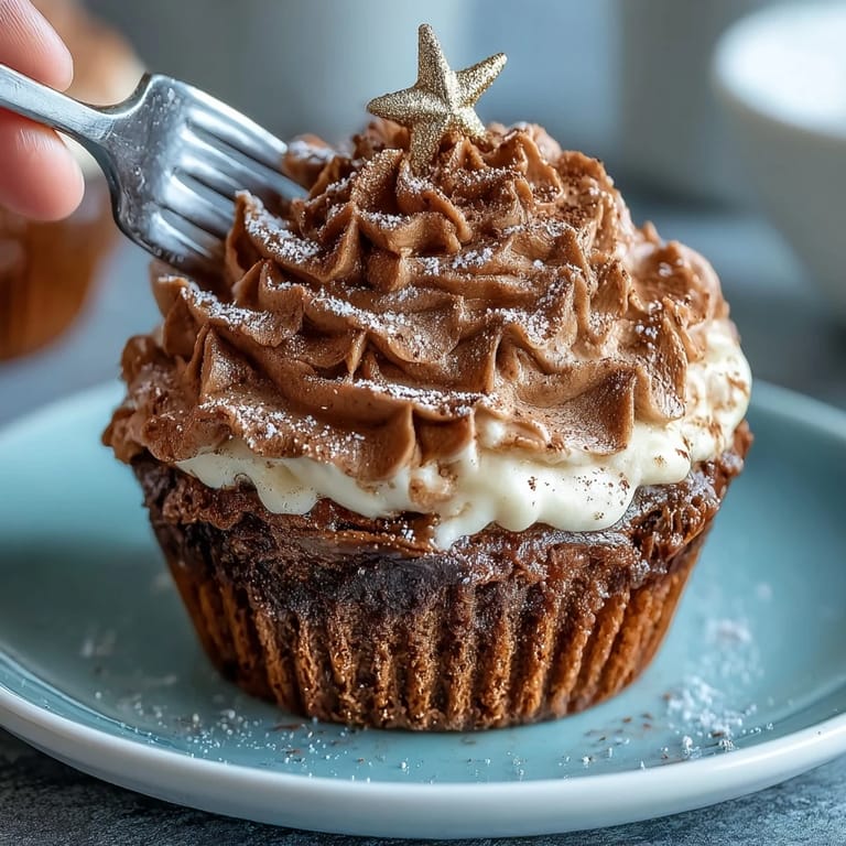 Tender vanilla Taurus Birthday Cupcakes featuring rustic, spiced terracotta buttercream swirl.