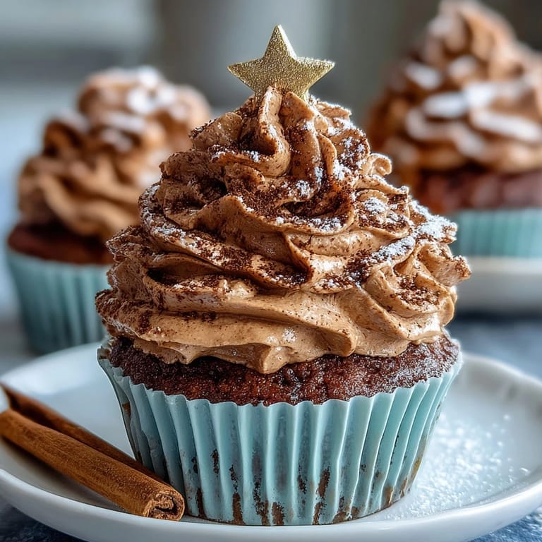 Fluffy Taurus Birthday Cupcakes with a rich, sunset-colored smooth buttercream.