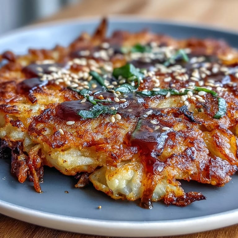 Tender Crispy Cabbage Kimchi Pancakes piled high, showcasing vibrant kimchi and green onions.